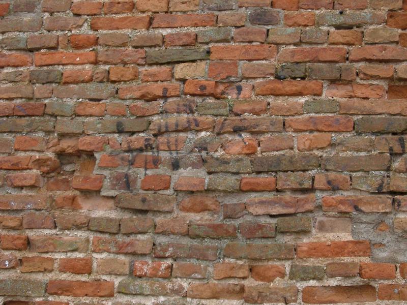 a old damaged brick wall