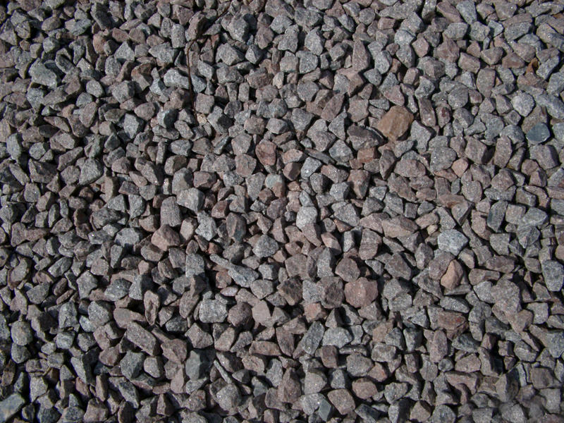 texture of corse gravel ballest