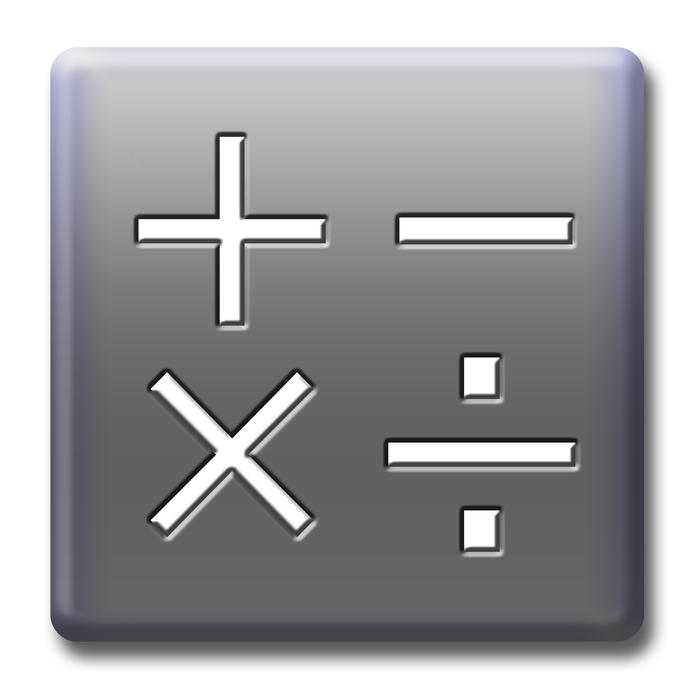 mathematical symbols, addition, subtract, multiply, and divide