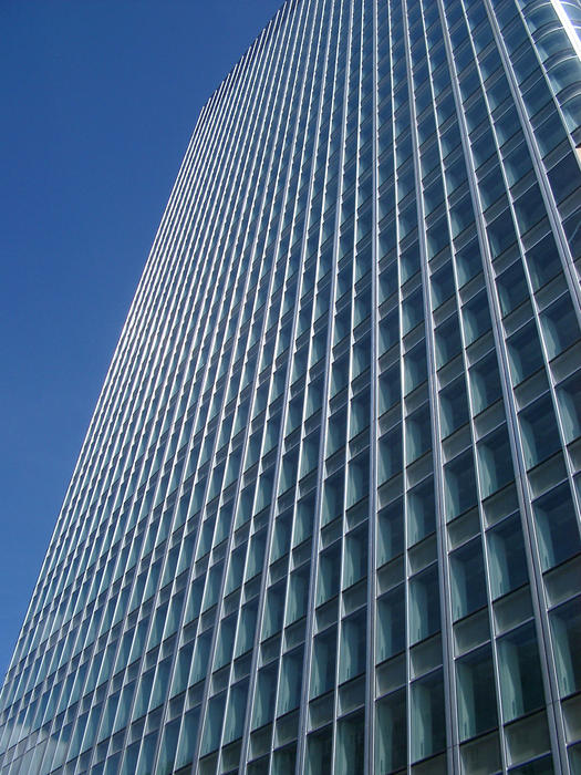 exterior of a modern glass office building