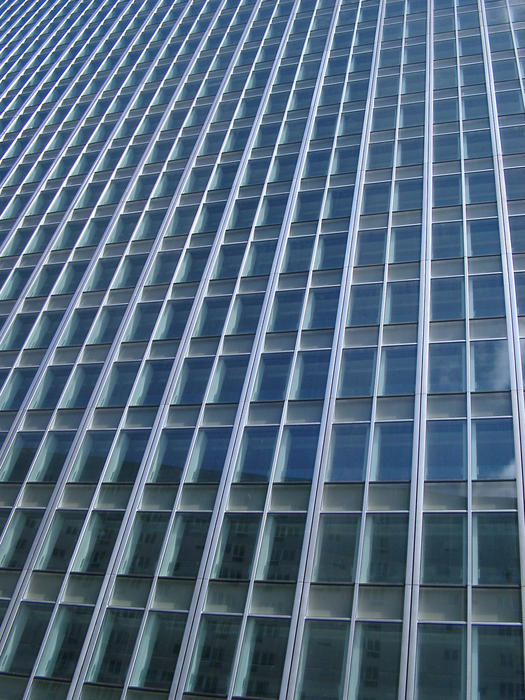 exterior of a modern glass office building