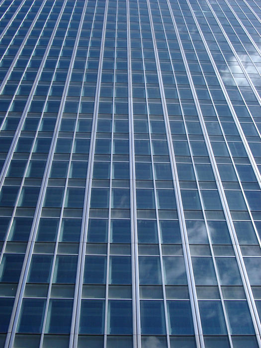 exterior of a modern glass office building