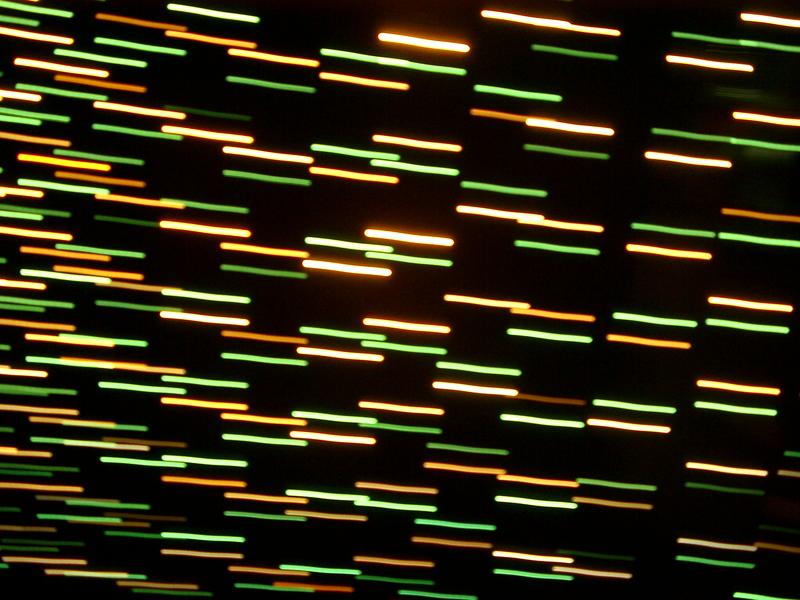 green and yellow motion blurred stripes