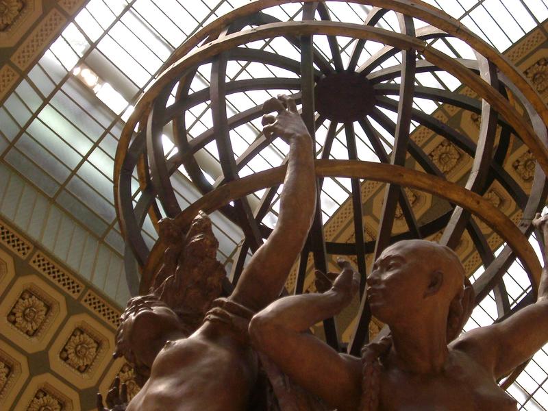 interior of the musee d'orsay, paris france