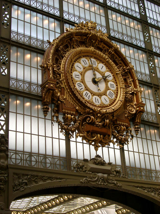 interior of the musee d'orsay, paris france