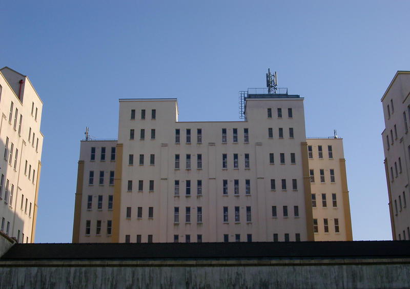 the exterior of an old industrial buildng, notthingham, uk