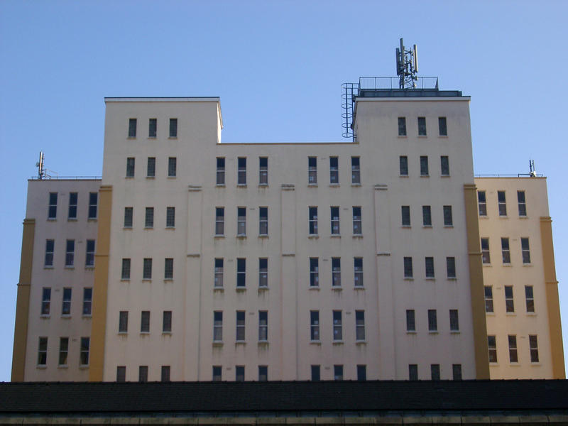 the exterior of an old industrial buildng, notthingham, uk