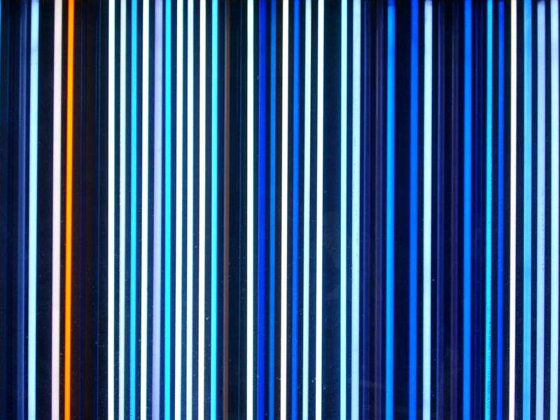 parallel glowing stripes in blue, white and cyan colours