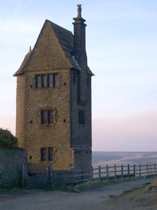 pigeon tower folly in lever park, rivington, lancashire