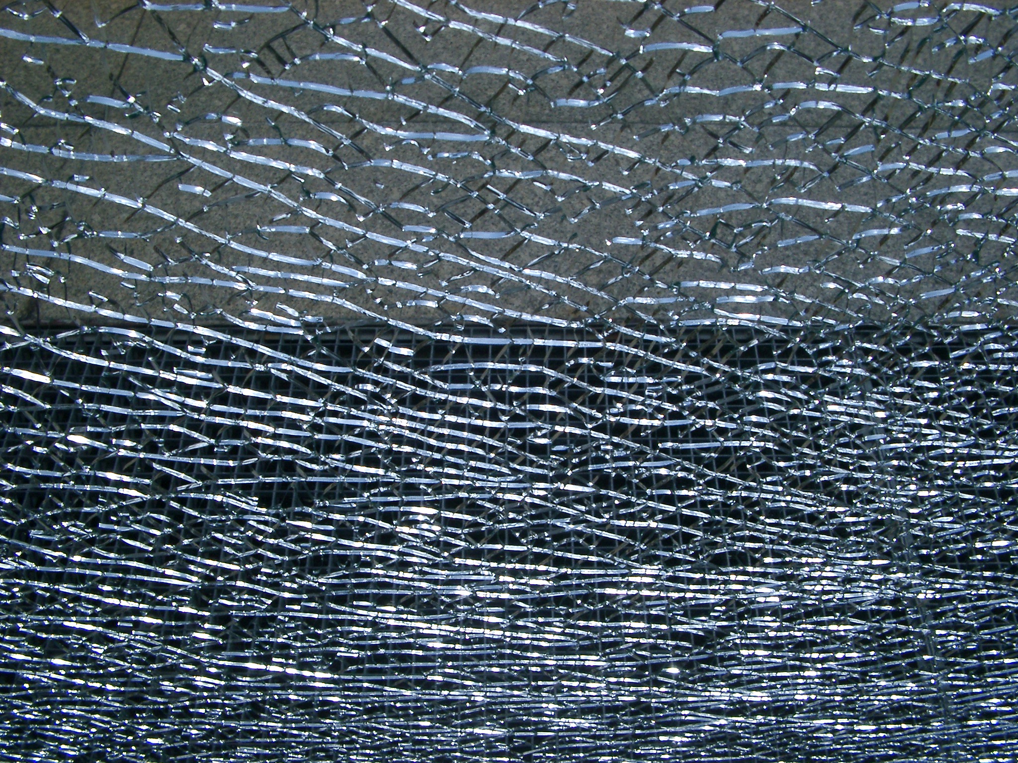 shattered window