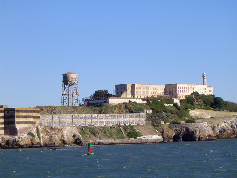 the famous alcatraz island prison in san francisco bay