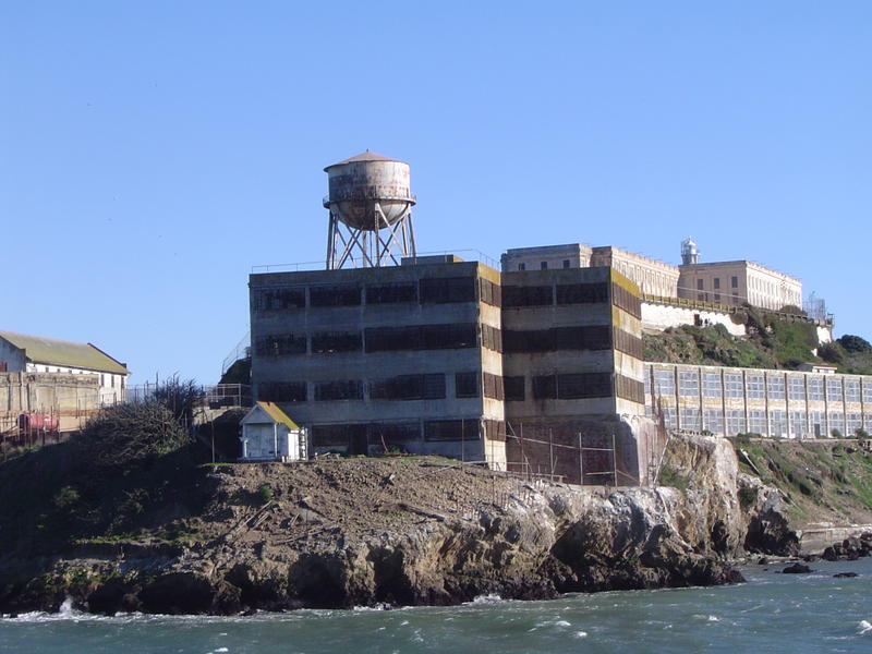 the famous alcatraz island prison in san francisco bay