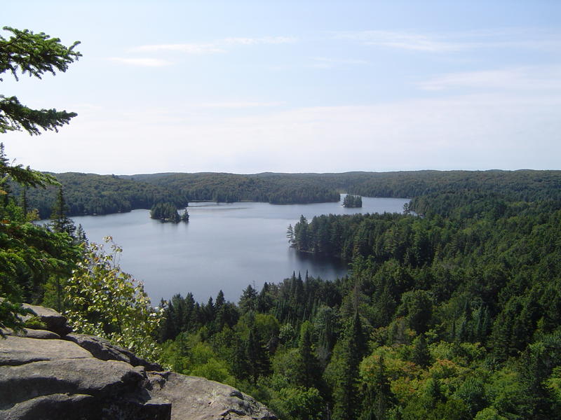 view of Cache Lake, Algonquin Provincial Park, Canada