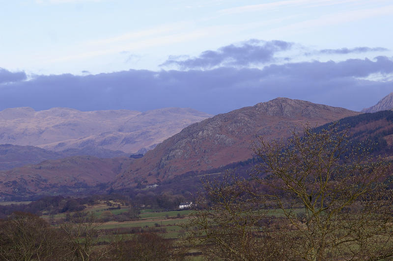 scenic landscape of cumbria, north west enland