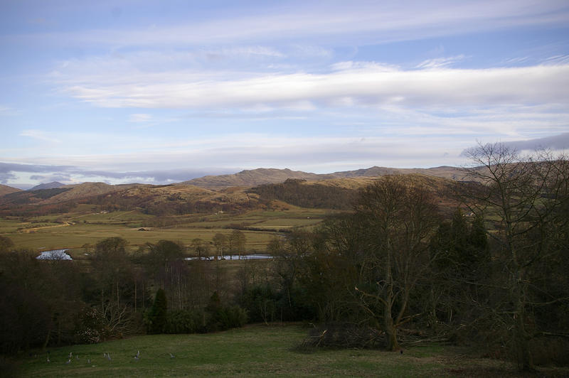 scenic landscape of cumbria, north west enland