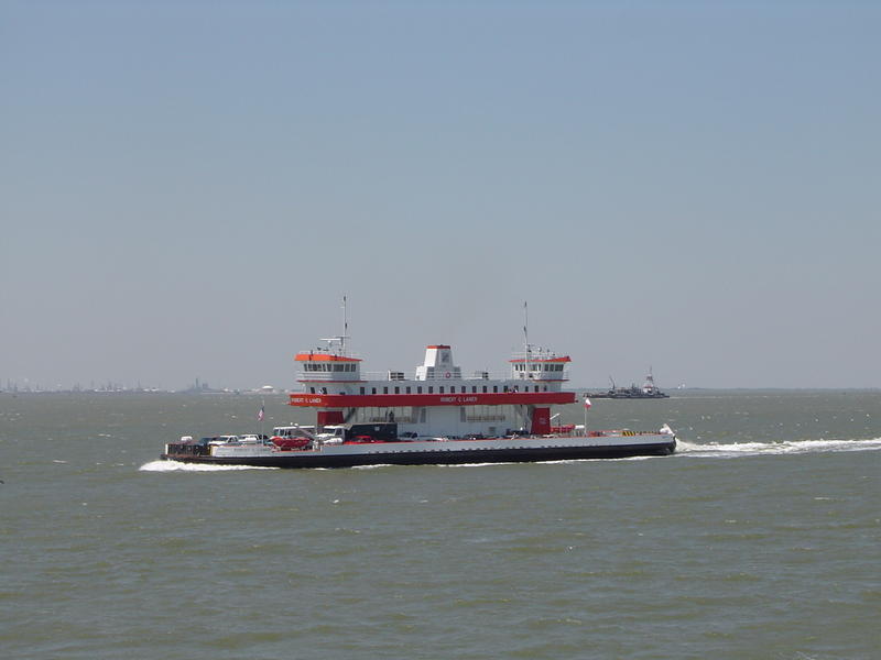 a douple ended ferry boat,