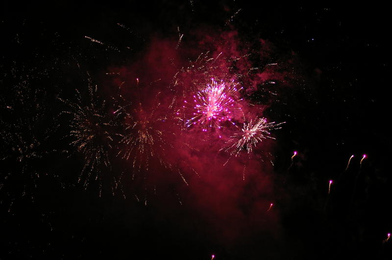 a colourful fireworks display celebration