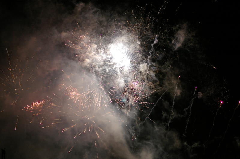 a colourful fireworks display celebration