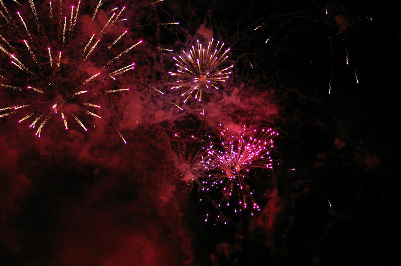 a colourful fireworks display celebration