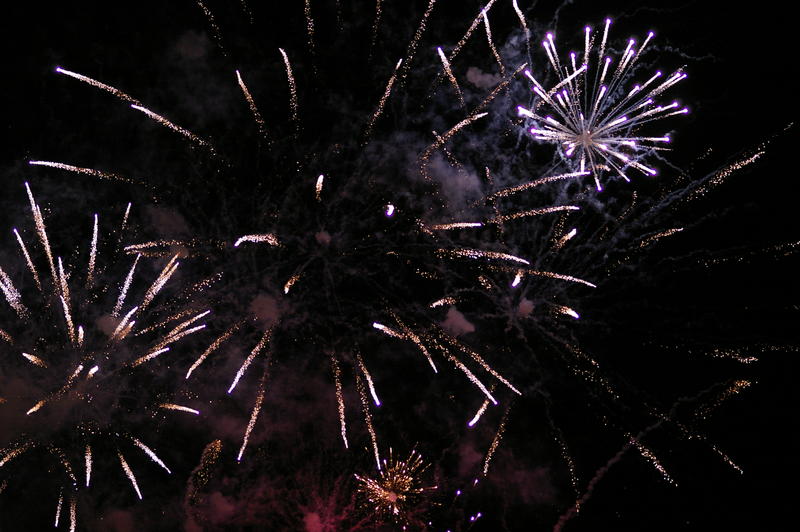 a colourful fireworks display celebration