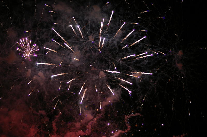 a colourful fireworks display celebration