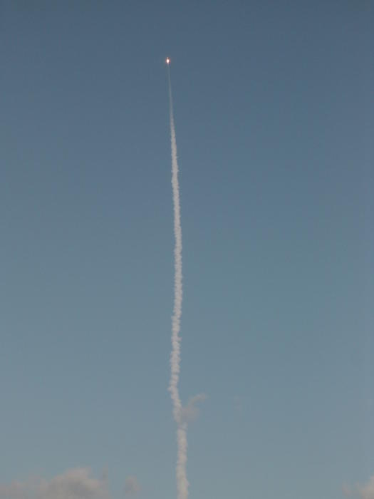 a launch of the NASA space shuttle form cape canaveral
