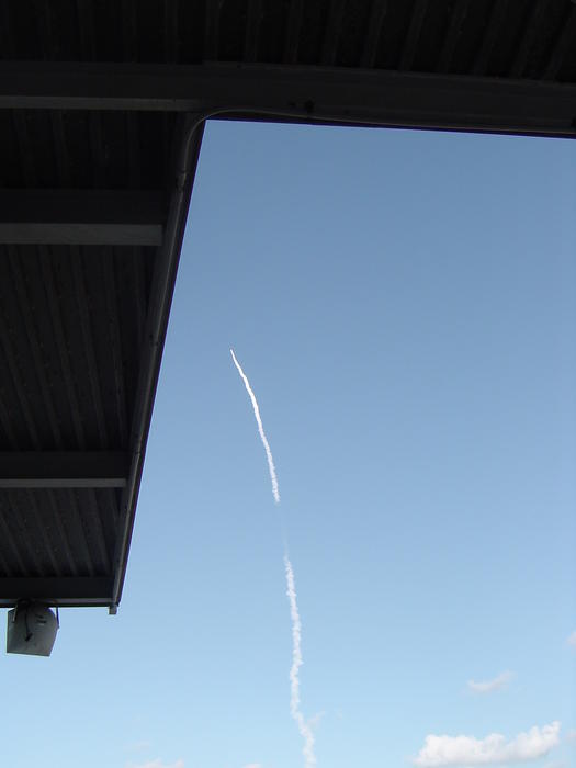 a launch of the NASA space shuttle form cape canaveral