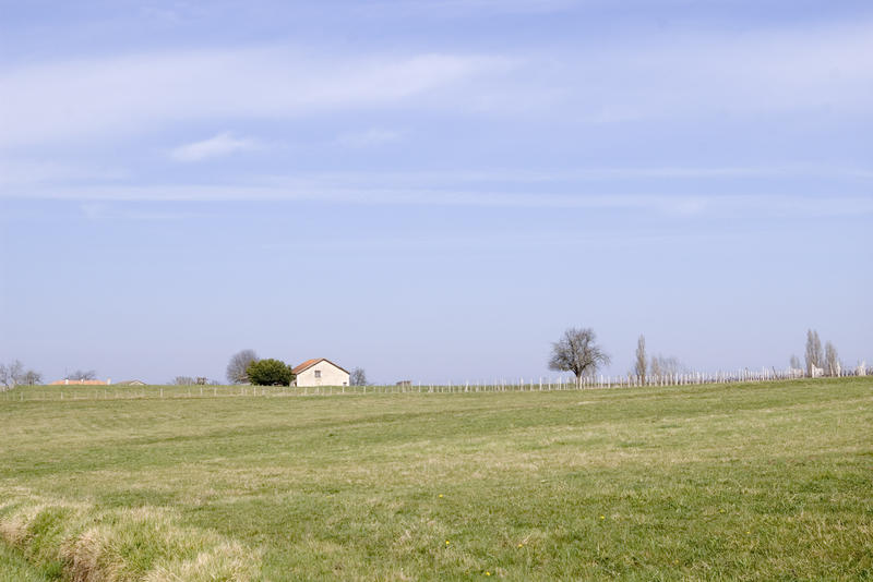 green fields in provincial france