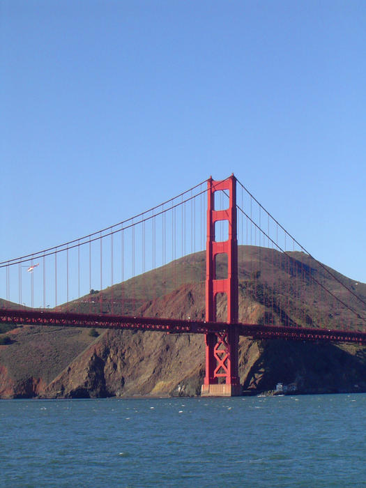 a view of the golden gate suspension bridge, san francisco, california