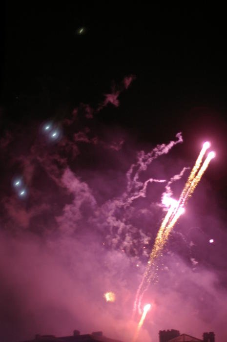 a bonfire night fireworks display