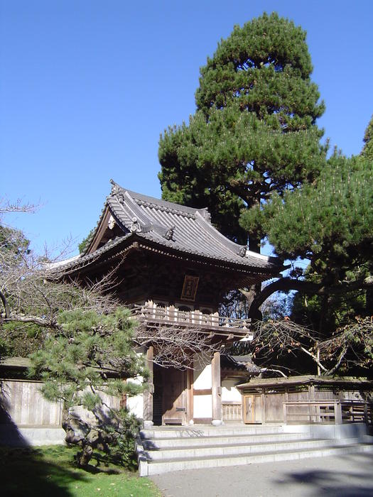 japanese tea gardens in the golden gate park, san francisco