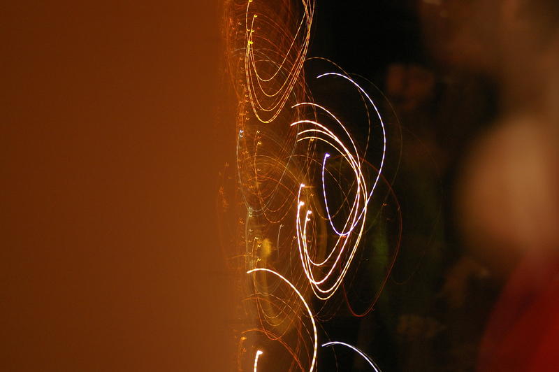 abstract glowing light swirls