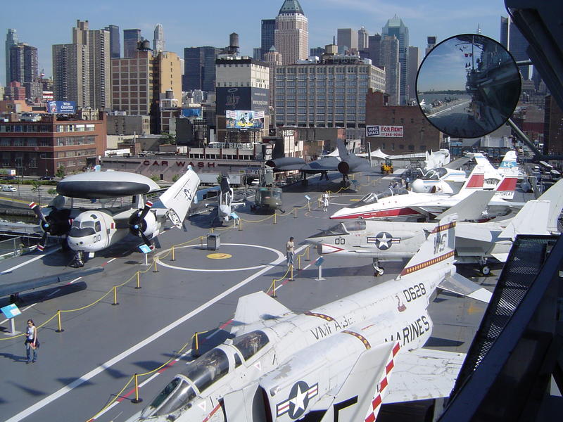 uss intrepid, former naval vessel acts as a new york museum location