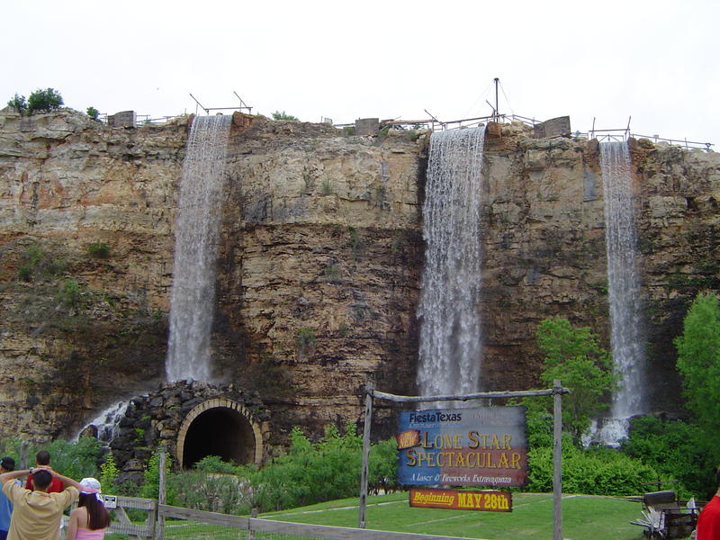 a theme park water splash ride - not model released