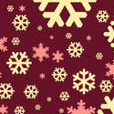 1532-burgundy snowflakes