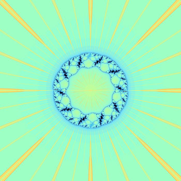 fractal pattern with exploding lines and an central 'corona'