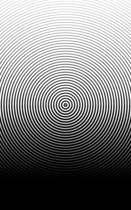 circular halftone fresnel rings