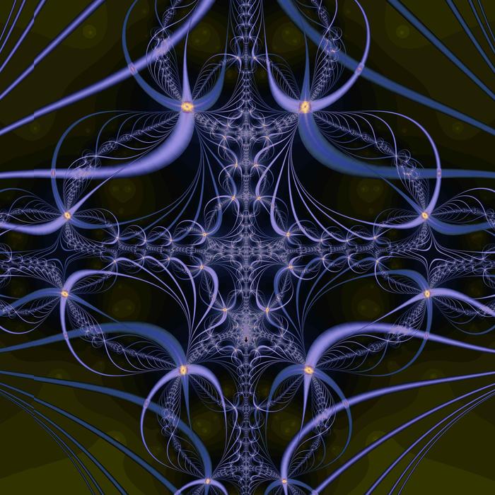 a dark gothic looking fractal pattern with organic undertones