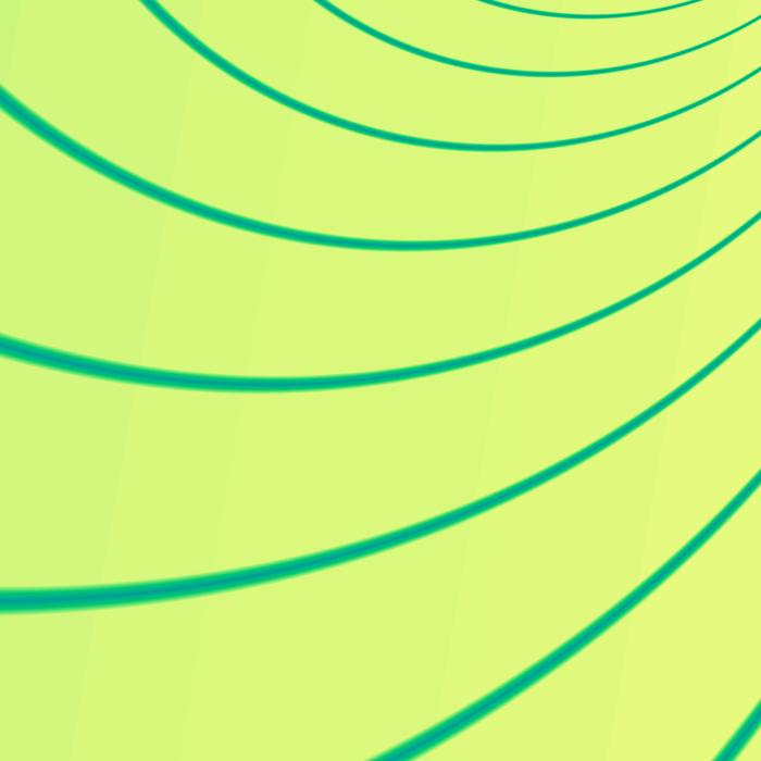 a pattern of curved green lines