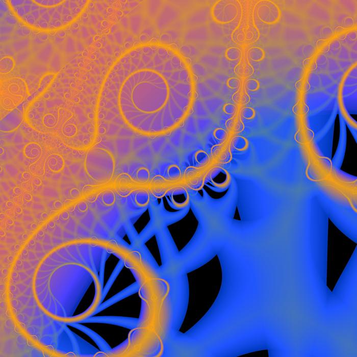 an eye catching fractal pattern of spiraling lines