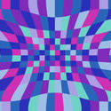 1484-graphic distortion purple cyan