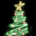 stock image 1453-sparking xmas tree