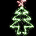 1454-sparking christmas tree