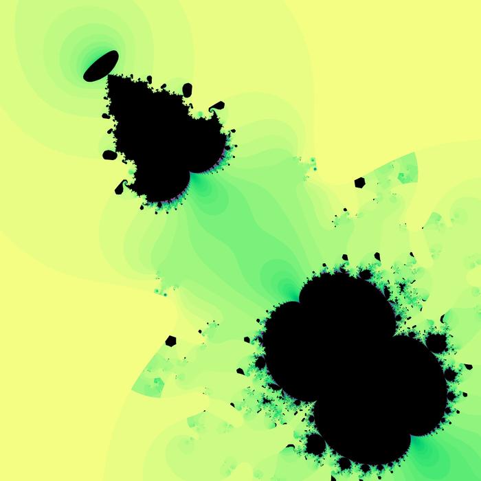 a mathematicaly distorted and warped mandelbrot fractal