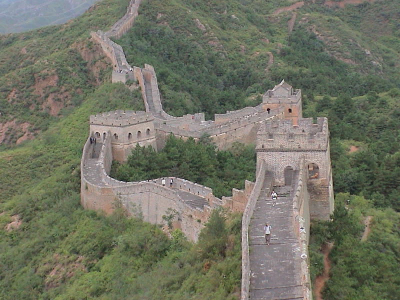 <p>Part of the Great Wall near Beijing in China</p>