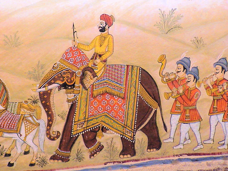 Mural at Fort Chanwa, Rajasthan, India