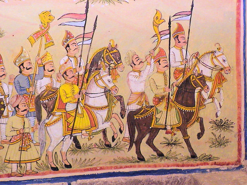 Mural at Fort Chanwa, Rajasthan, India