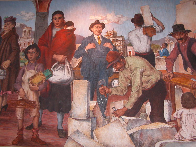Mural from Hotel Libertador in Arequipa, Peru
