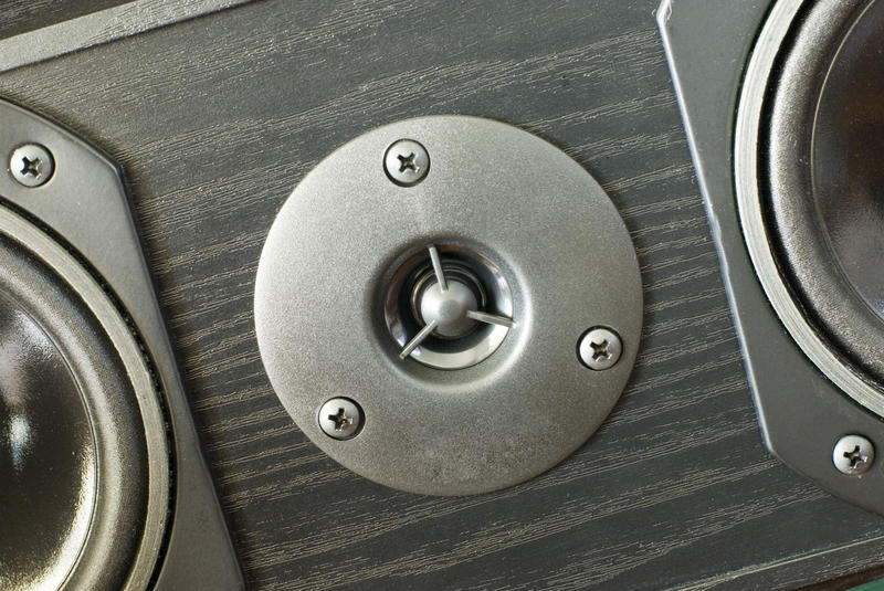 details of a home cinema speaker system