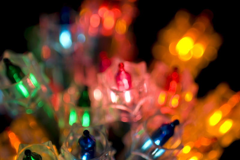 a bunch of christmas fairy lights (mini lights)